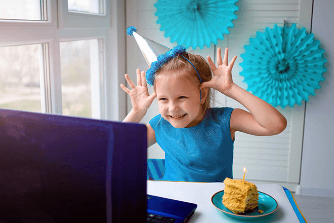 Virtuelle Geburtstage | Veranstalten Sie eine virtuelle Party