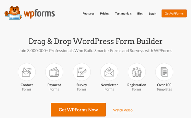 Plugin WPForms | Démarrer un blog WordPress