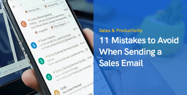 11 Mistakes to Avoid When Sending a Sales Email
