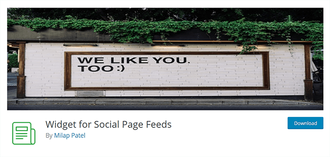 Widget for Social Page Feed | Best Facebook Plugins for WordPress