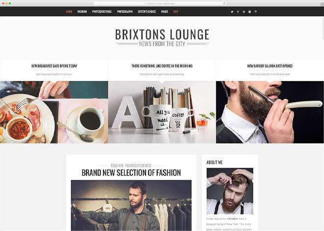 Wordpress Personal Blog Brixton