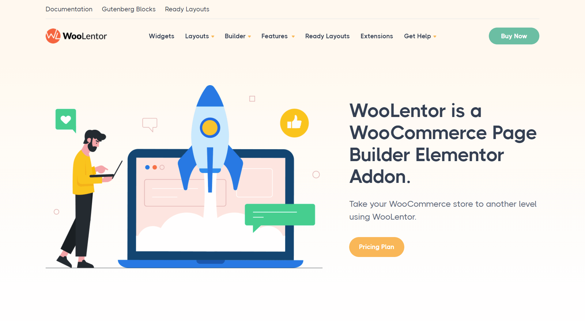 وولينتور - WooCommerce إضافة Elementor لمنشئ الصفحات