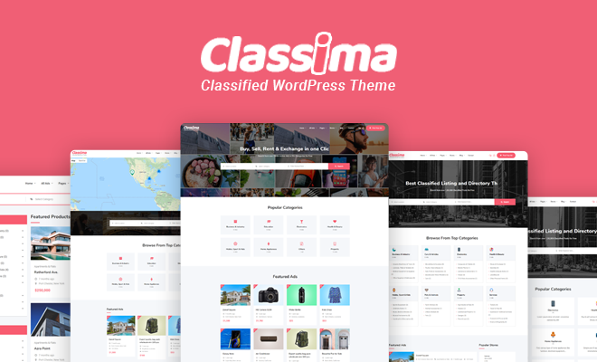 Classifieds Websites WordPress Classima Theme