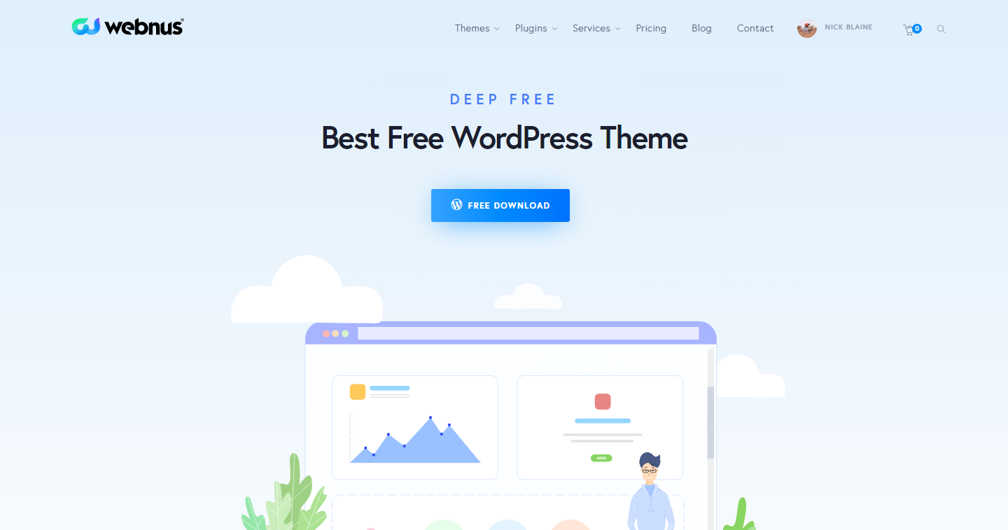 Deep Free WordPress Theme | Best Free WordPress Themes