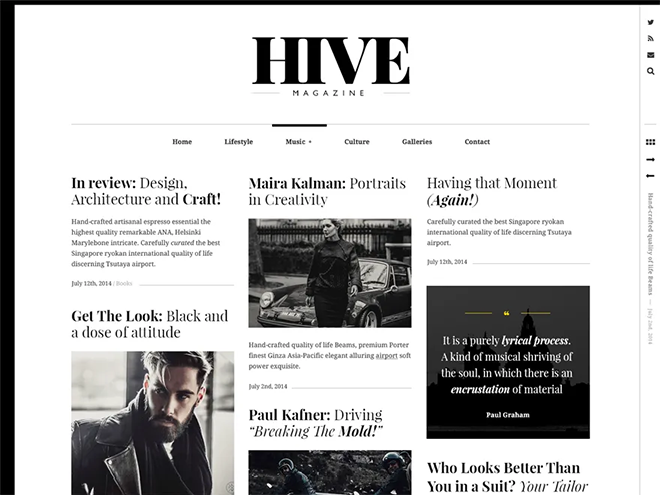 Hive | Best Minimalist WordPress Themes