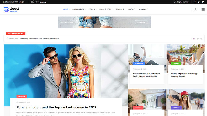 Deep | Best Premium WordPress Magazine Theme