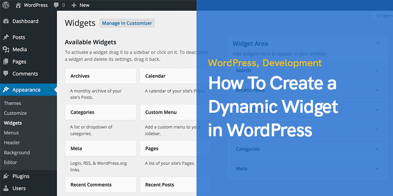 Como criar um widget dinâmico no WordPress