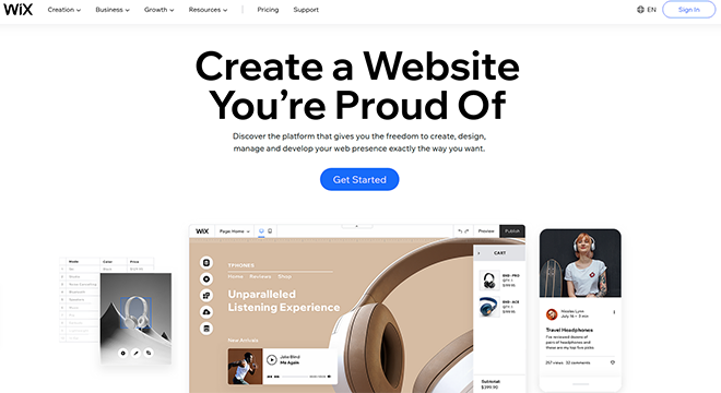 WIX | Las mejores alternativas de WordPress