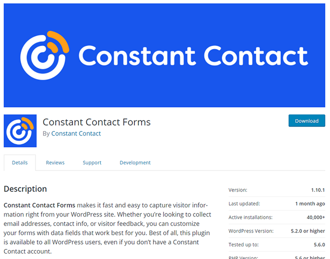 Constant Contact Forms | WordPress Plugins No Freelancer Should Live Without