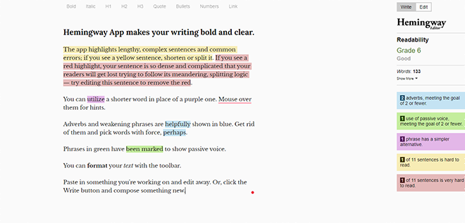 Hemingway Editor | WordPress Plugins No Freelancer Should Live Without