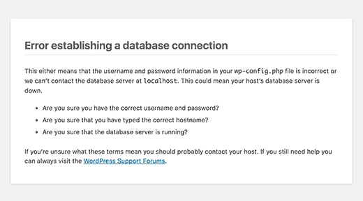 Error Establishing Database Connection | Most Common WordPress Errors