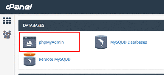 phpMyAdmin | Aus dem WordPress-Adminbereich ausgesperrt | Die häufigsten WordPress-Fehler