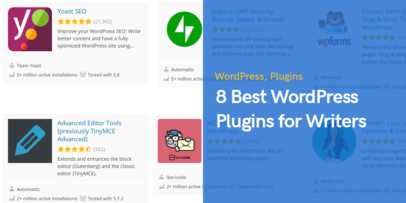 8 أفضل ملحقات WordPress للكتاب