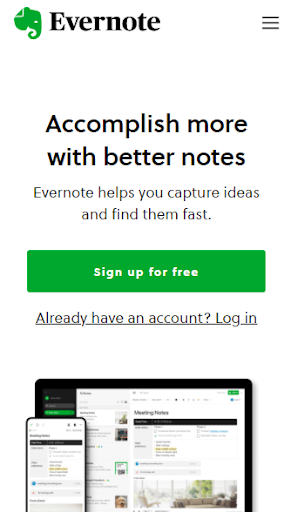 Evernote Mobile-First Design | CRO Strategy