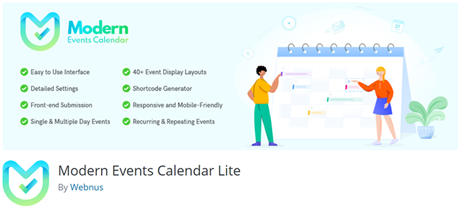 Modern Events Calendar Lite