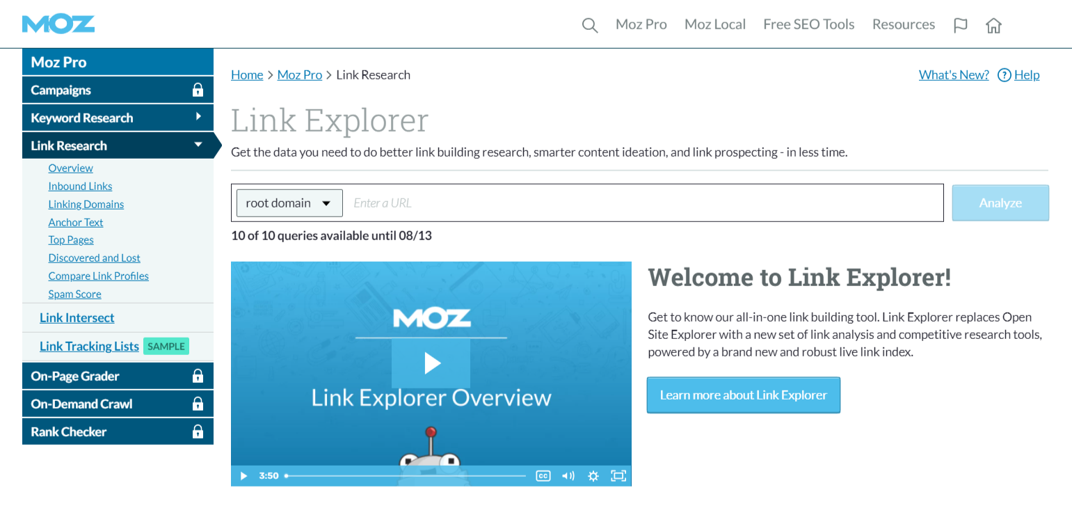 Moz Explorer