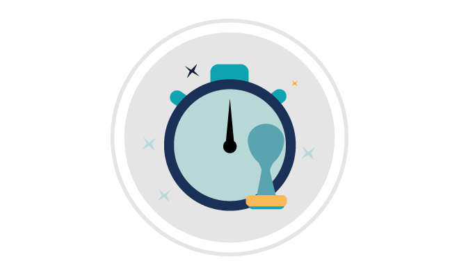 Stopwatch icon representing video timestamps