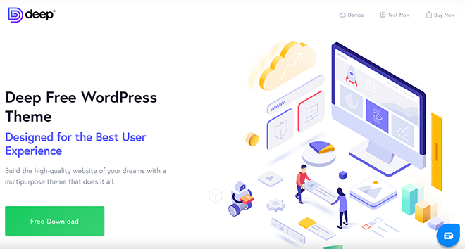 Deep Free WordPress Theme | Drive Traffic to Your Website with Social Media 