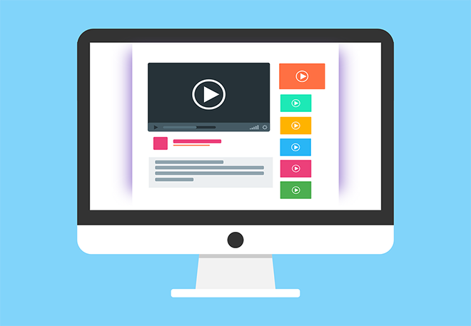 Images and videos on a computer screen