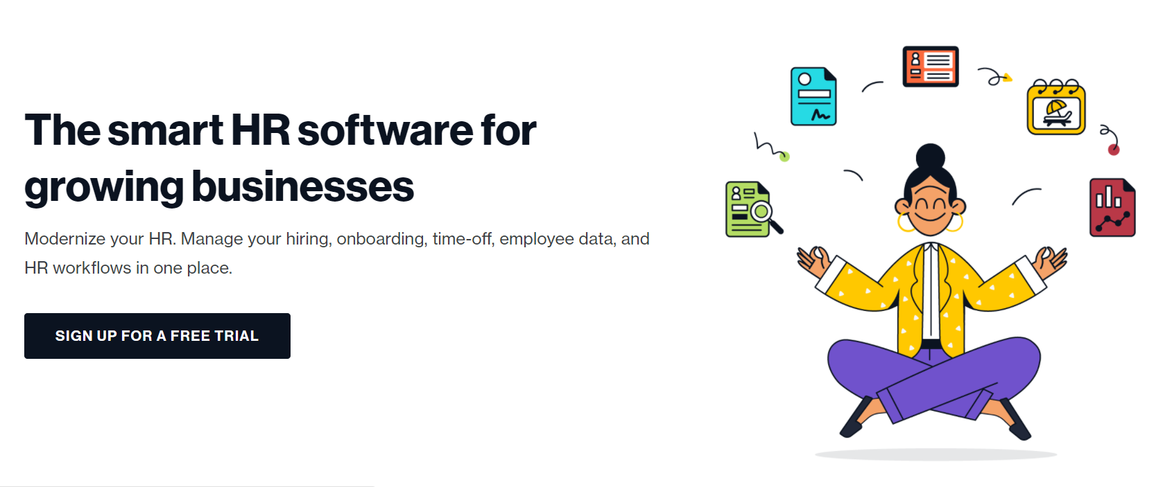 Página principal del software de recursos humanos Freshteam