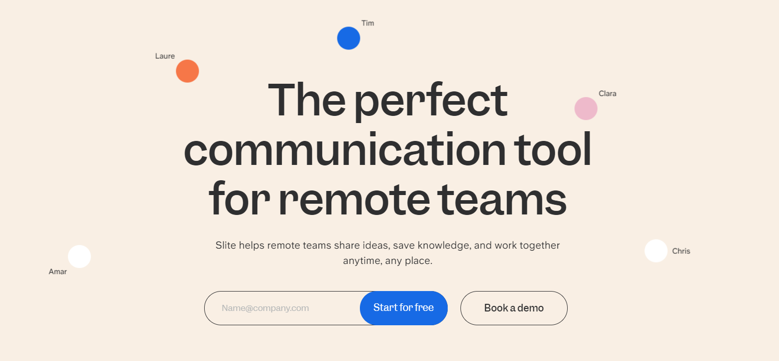 Herramienta de comunicación Slite para equipos remotos