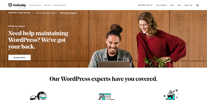 Assistance WordPress Premium avec assistance 24_7 - GoDaddy France - www.godaddy.com