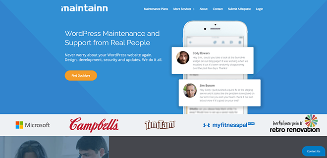 Services d'assistance et de maintenance WordPress de Maintainn - Maintainn.com
