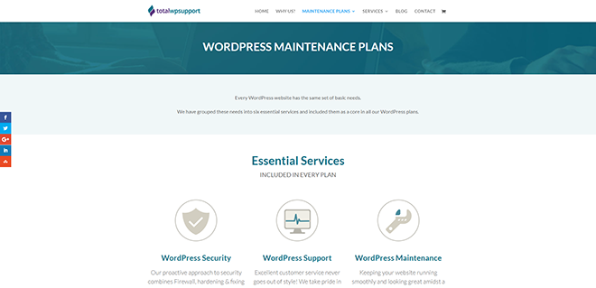 Wordpress Maintenance Plans - Total WP Support - totalwpsupport.com