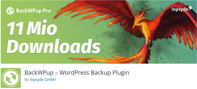 BackWPup – WordPress Backup Plugin