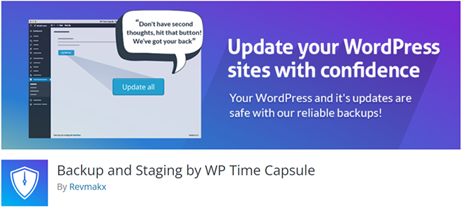 Backup and Staging by WP Time Capsule – WordPress plugin