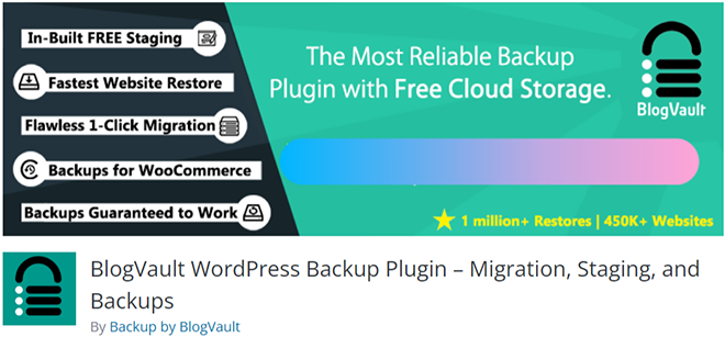 BlogVault WordPress Backup Plugin – Migration, Staging und Backups