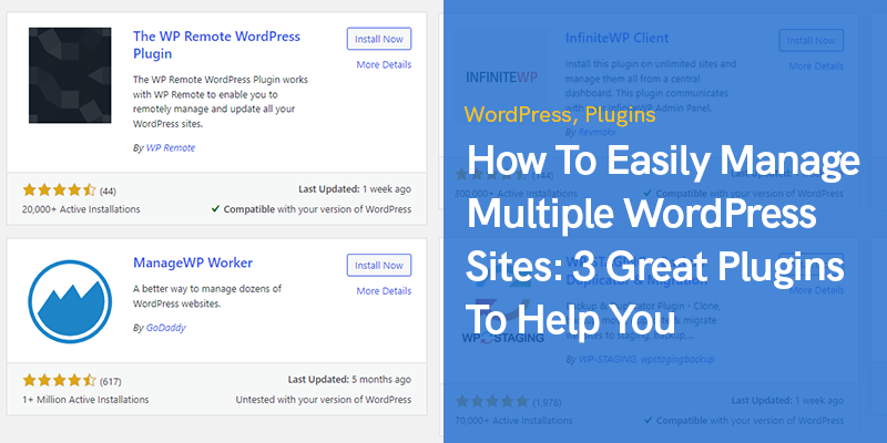 Como gerenciar facilmente vários sites do WordPress: 3 ótimos plugins para ajudá-lo