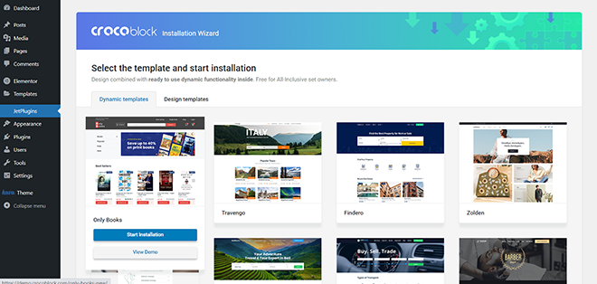 Crocoblock design themes