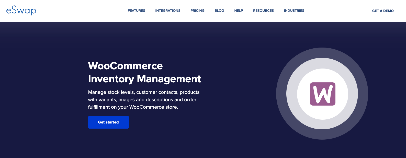 eSwap WooCommerce inventory management landing page hero
