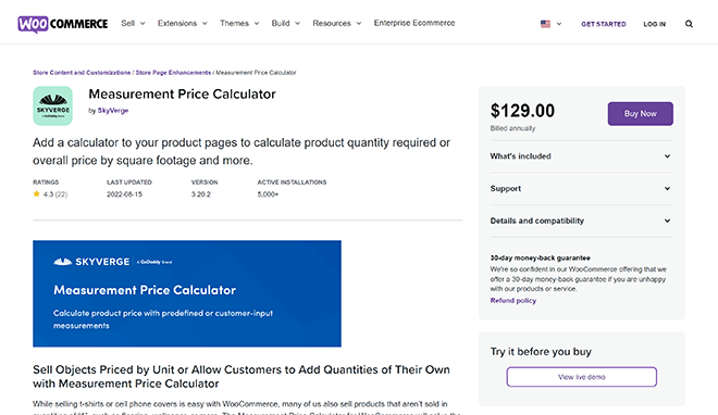 WooCommerce Measurement Price Calculator Plugin