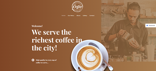 Astra coffee shop theme