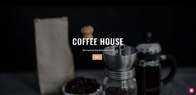 Cafetería Landing - Divi