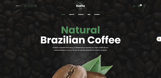 Kaffa - Tema de WordPress para café