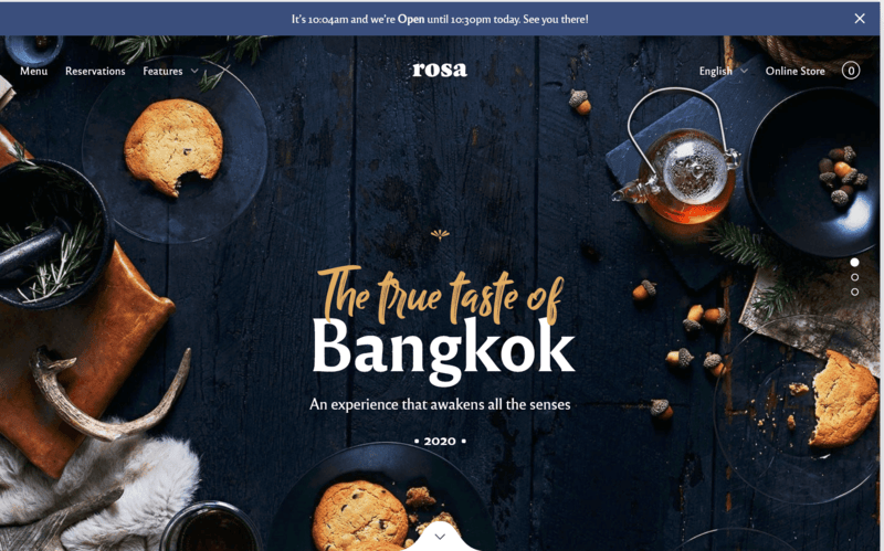 Multi-purpose restaurant and coffee shop WordPress theme