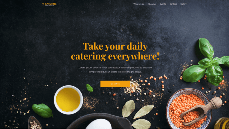Minimalist cafe WordPress theme