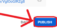 YouTube-Schaltfläche „Veröffentlichen“.