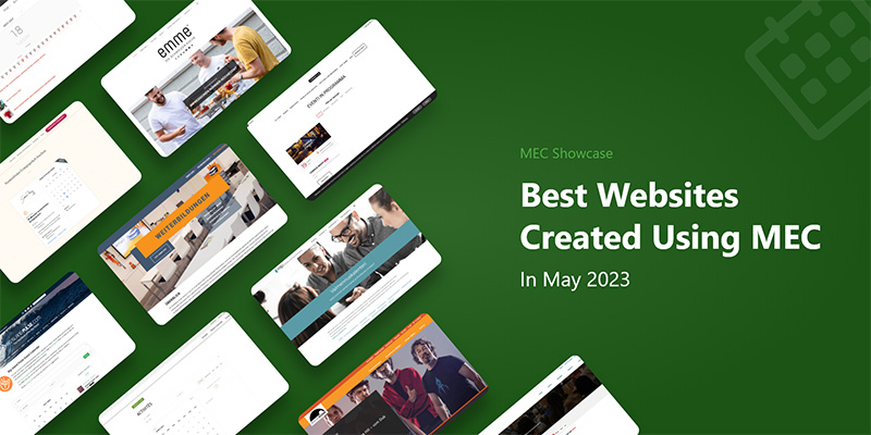Top 10 Event Websites Created Using MEC in May 2023