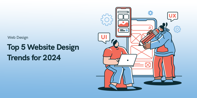 Top 5 website-ontwerptrends voor 2024