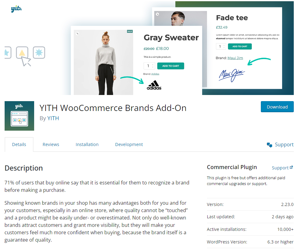 YITH WooCommerce Brands Add-On