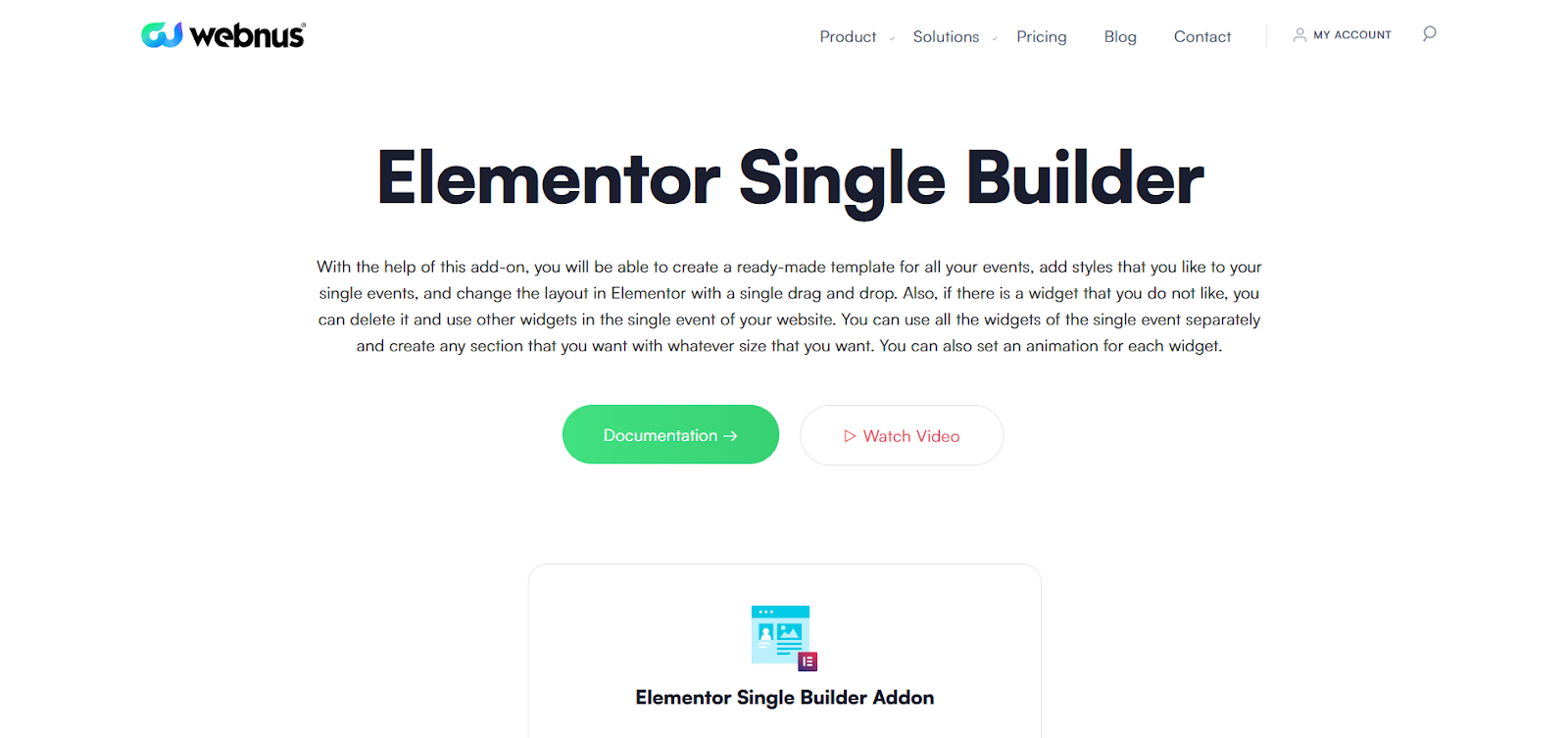 MEC Elementor Single Builder страница дополнения