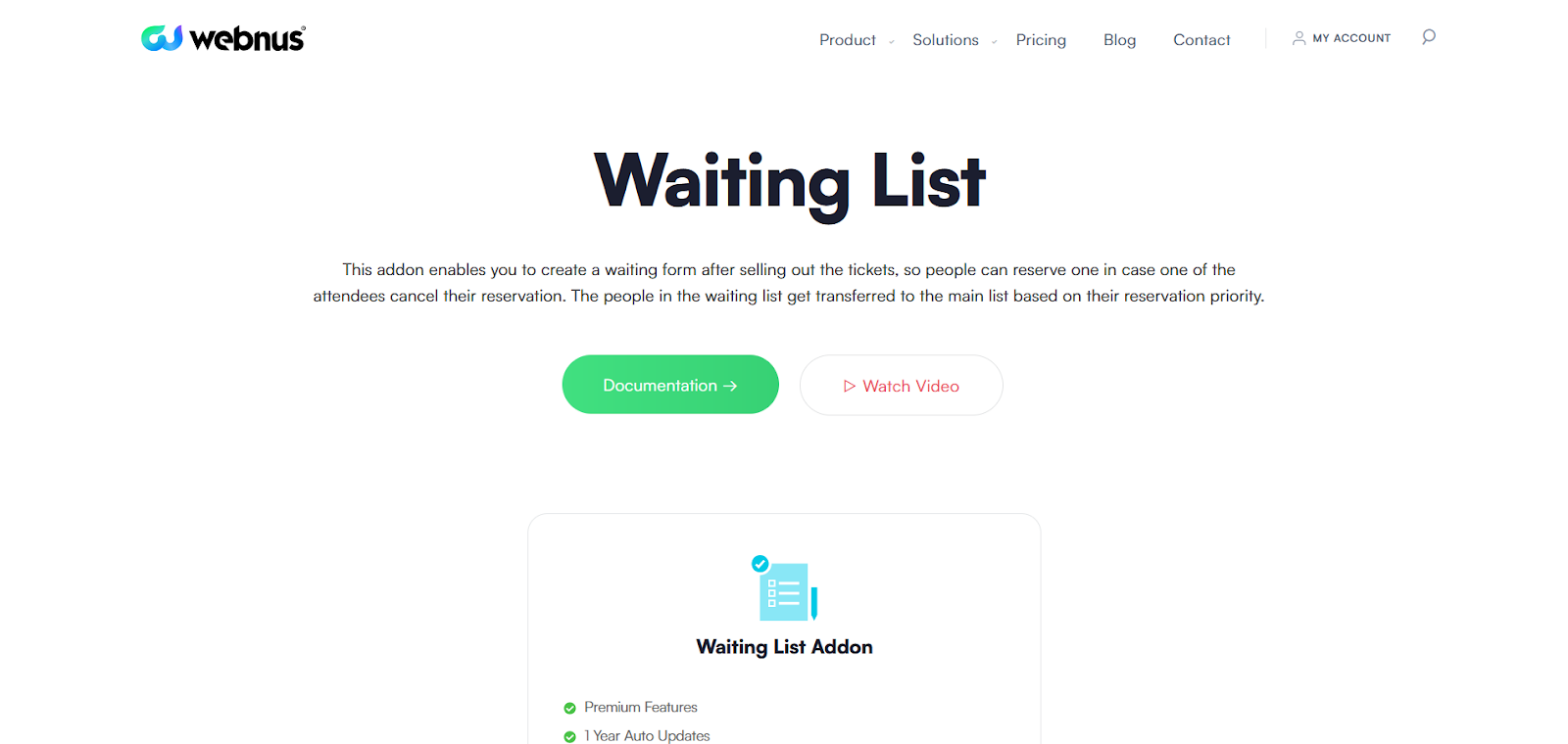 Waiting list