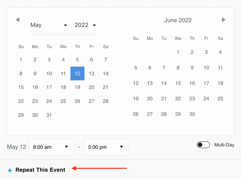 TEC Recurring Events