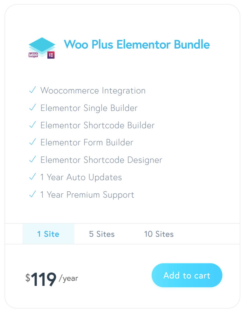 Woo Plus Elementor Bundle