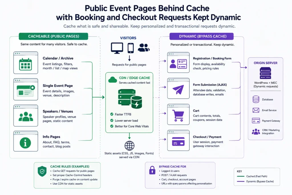 Cómo mejorar la velocidad de un sitio web de eventos en WordPress 3 páginas de eventos dolorosos sin romper reservas