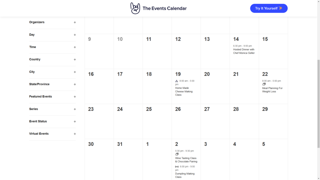 The Events Calendar